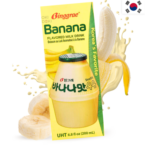 BINGGRAE Bebida Leche Banana Milk Coreano 200ml