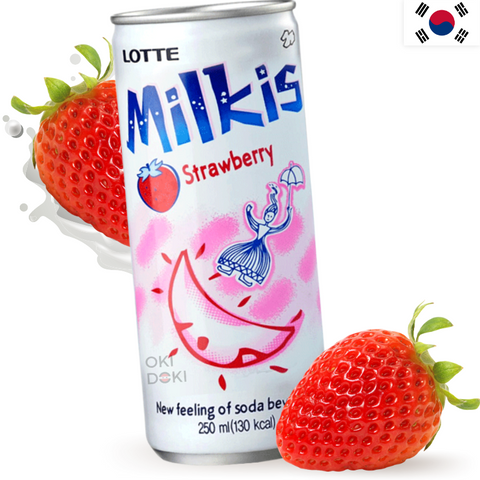 Lotte Milkis Fresa Refresco Coreano 250ml