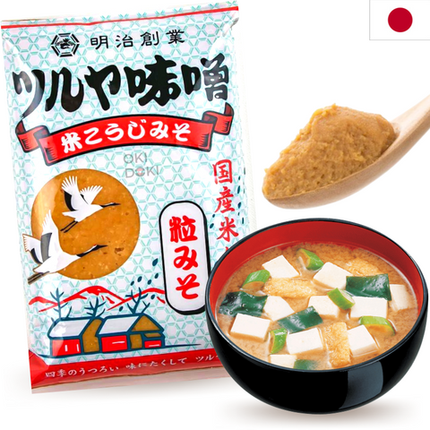 Tsuruya Kome Koji Pasta de Miso Japonés (gruesa con Piezas) 500g