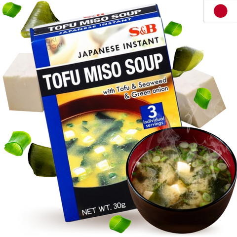 S&B Sopa de Miso Instantánea Tofu 3 Raciones 30g