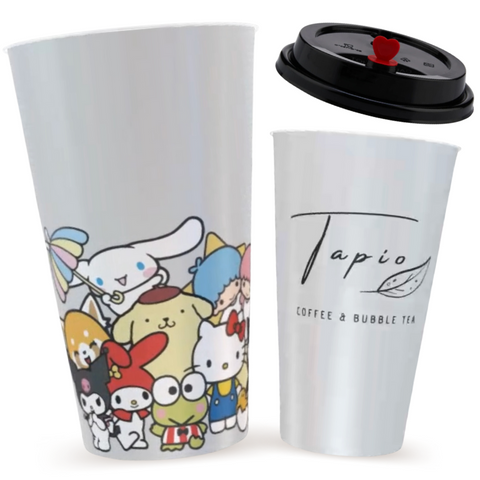Sanrio Vaso Reutilizable con Tapa (fanmade) 500ml