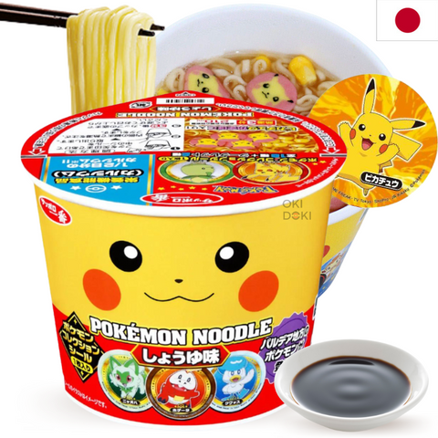 Pokemon Sapporo Ichiban Cup Noodle Soy Sauce Flavor with Sticker 38g