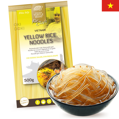 Gt Yellow Rice Noodles (Vegetarian Gluten Free) 3mm 500g