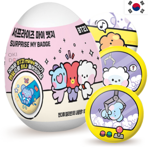 Measty Caramelo con Badge Chapa de Bts Bt21 Coleccionable 10g