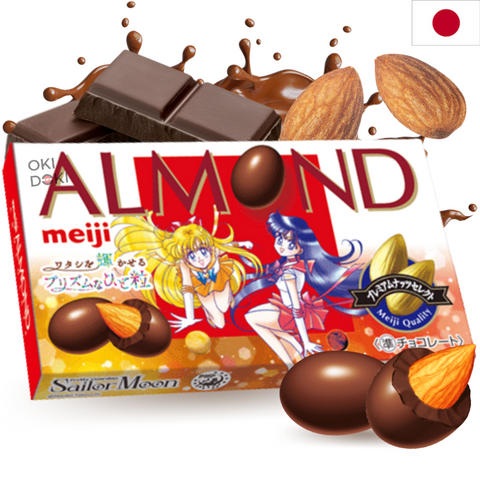 Meiji Sailor Moon Macadamia gewikkeld in chocolade 64g