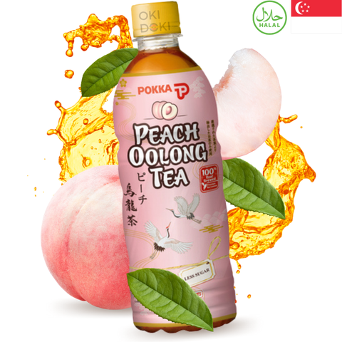 Pokka Green Tea Peach Oolong 500ml