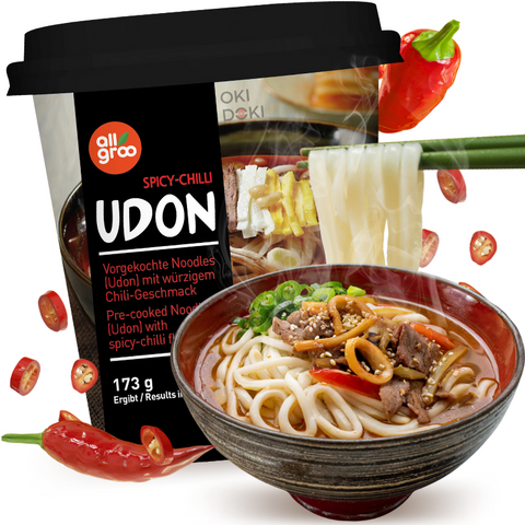 Allgroo Cup Udon Fideos Sabor Chile Picante 173g