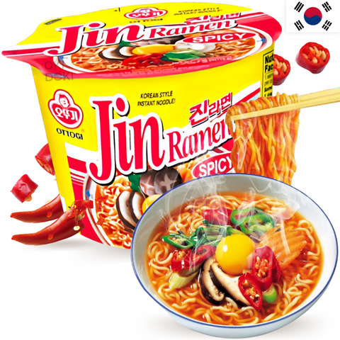 Ottogi Spicy Jin Ramen Bowl 110g