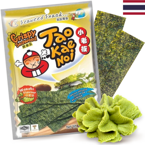 Tao Kae Noi Algas Crujientes Sabor Wasabi 32g