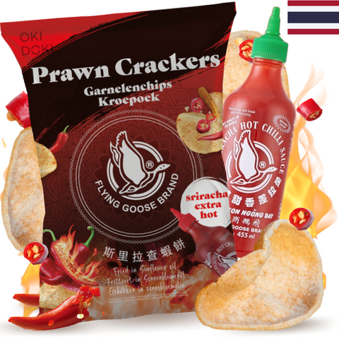 Flying Goose Crackers de Gambas Extra Picante 80g