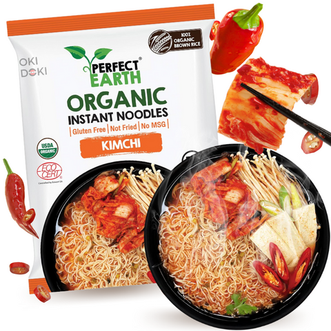 Perfect Earth Fideos Instantáneos Orgánicos Sabor Kimchi (Sin Gluten) 85g
