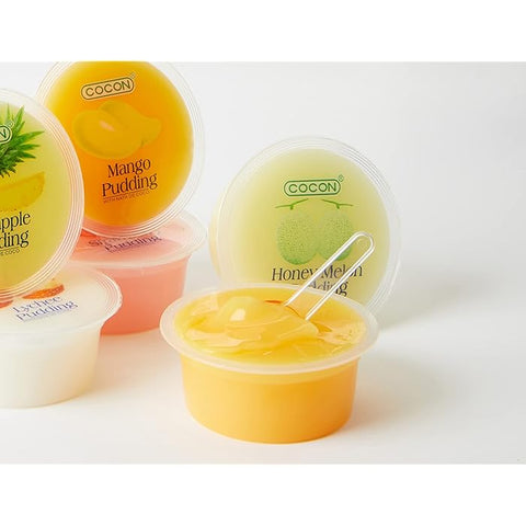 COCON Pudding con Gelatina Sabor Fruitas Mixtas Halal 6uds 480g