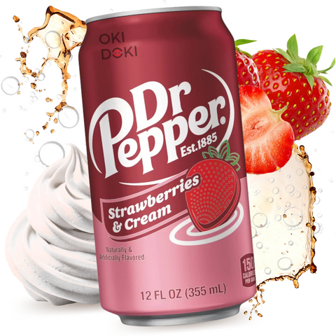 Dr. Pepper Fresas y Nata 355ml