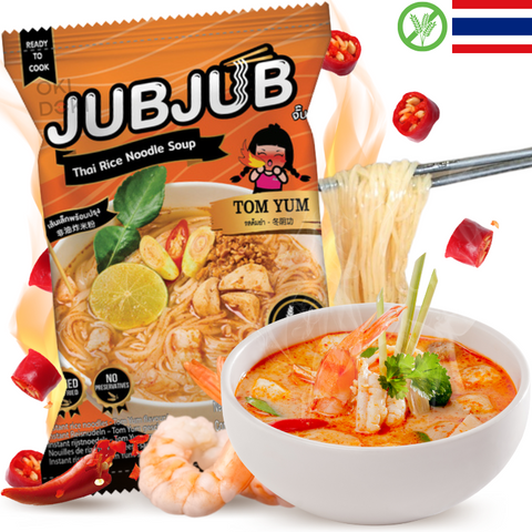 Jub Jub Fideos de Arroz Sabor Tom Yum (sin Gluten) 70g