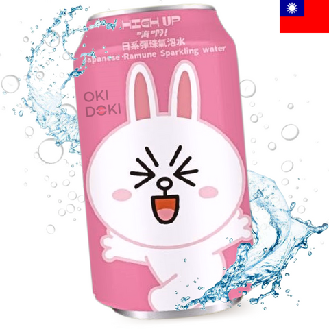 Line Friends High Up Ramune Bebida Gaseosa Sabor Limón Warabi Mochi 330ml