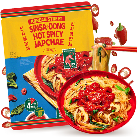 Korean Street Sinsa-Dong Fideos Japchae con Salsa Picante (4 Min.) 103g