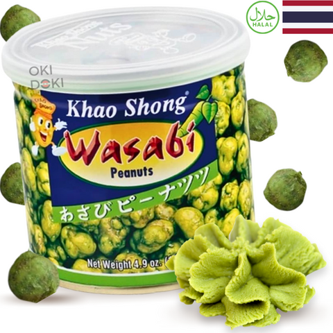 Khao Shong Crunchy Wasabi Flavored Peanuts 140g