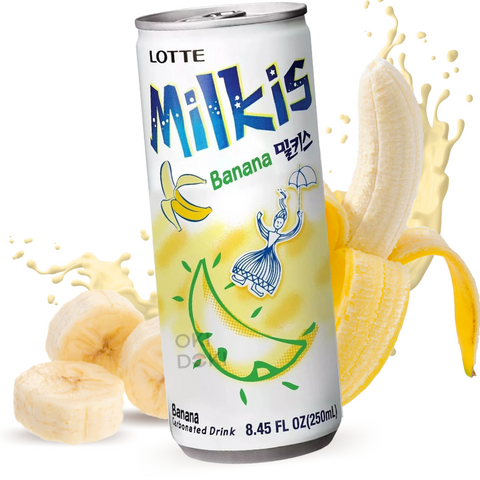Lotte Milkis Banana Refresco Coreano 250ml