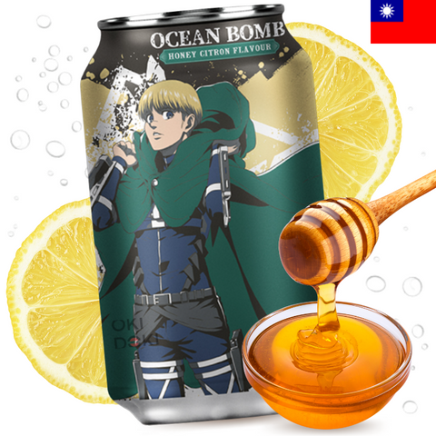 Ocean Bomb Attack On Titan Armin Bebida Gaseosa Miel Citrón 330ml