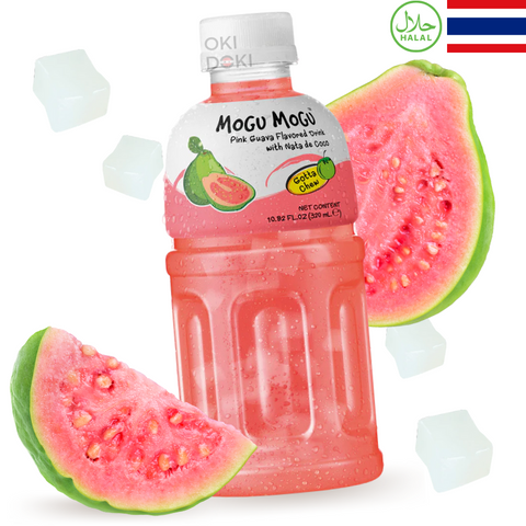 Mogu Mogu Bebida de Guayaba Guava con Gelatina 320ml