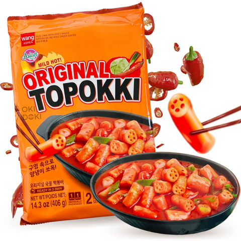 Wang Tteokbokki con 5 Agujeros Original Picante (2 Raciones) 406g
