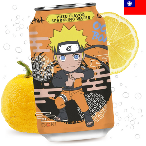 Ocean Bomb Naruto Bebida Gaseosa Sabor Yuzu 330ml