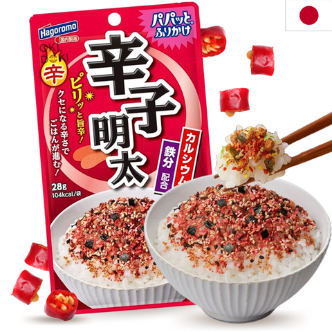 Hagoromo Furikake Condimento para Arroz de Alga y Mentaiko 28g