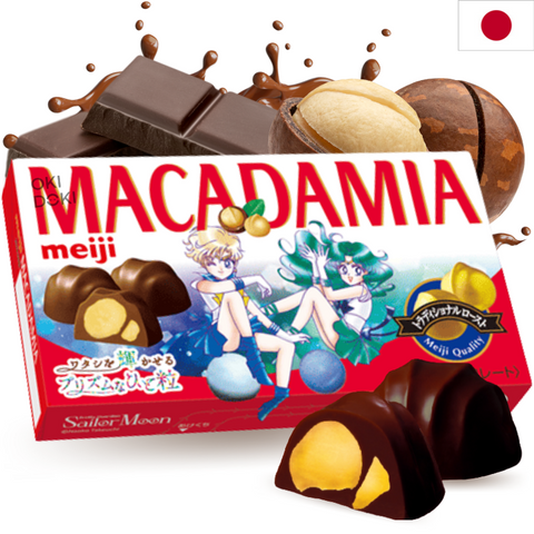 Meiji Sailor Moon Macadâmia Envolta em Chocolate 64g