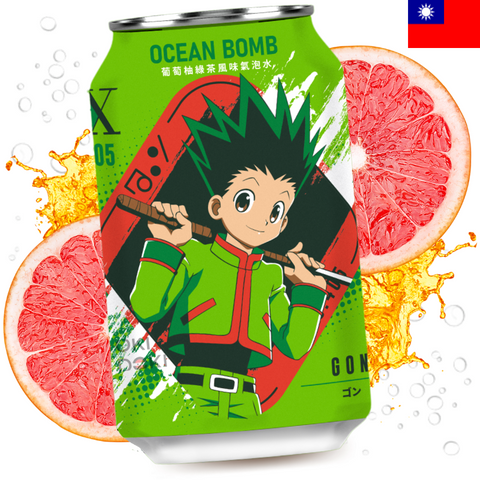 Ocean Bomb Hunter X Hunter Gon Groene Thee Grapefruit Soda Drank 330ml