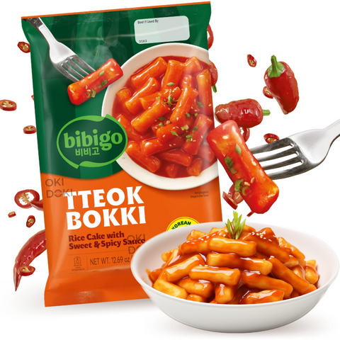 Cj Bibigo Tteokbokki Dulce y Picante 360g