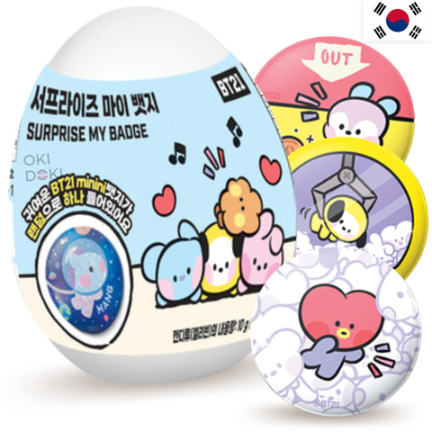 Measty Caramelo con Badge Chapa de Bts Bt21 Coleccionable 10g