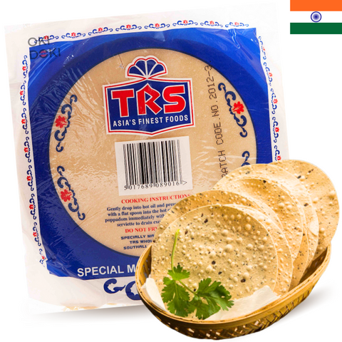 Three Madras Style Pappadums 200g