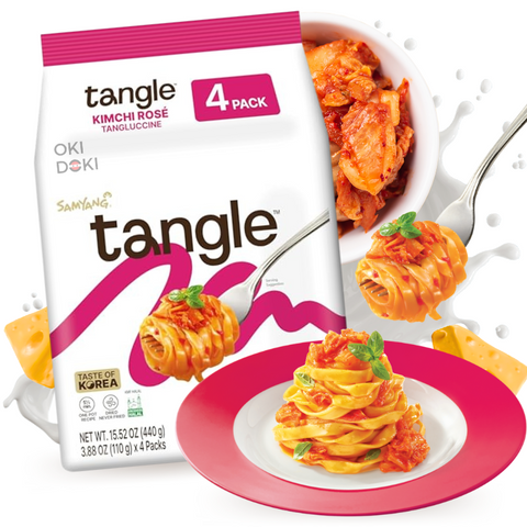 Samyang Pasta Tangle Tangluccine Kimchi Rosé (Air-Dried Noodles) 110g x 4pcs
