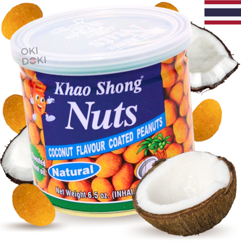 Khao Shong Snacks Amendoim Sabor Creme de Coco 185g