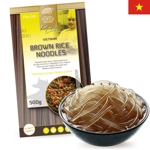 GT Fideos de Arroz Marrones (sin Gluten Vegetariano) 3mm 500g
