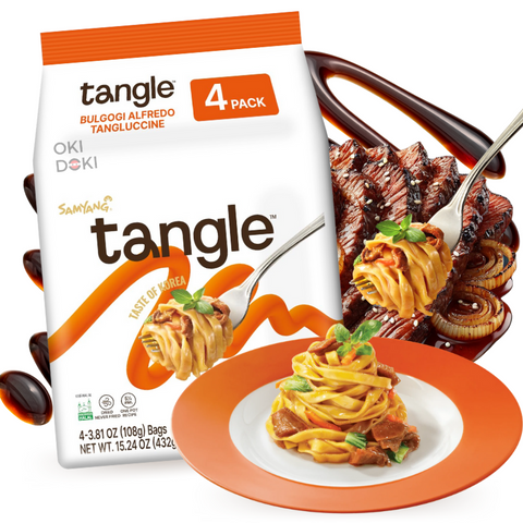 Samyang Pasta Tangle Tangluccine Creamy Bulgogi Alfredo (Air-Dried Noodles) 108g x 4pcs