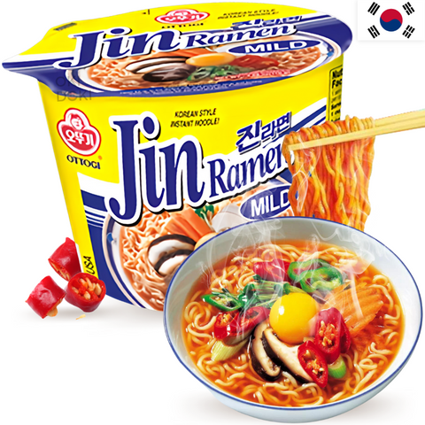Ottogi Bowl Ramyun Jin Ramen Suave Suave Um Pouco Apimentado 110g