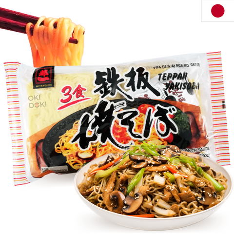 Miyakoichi Fideos Teppan Yakisoba con Salsa para 3 480g