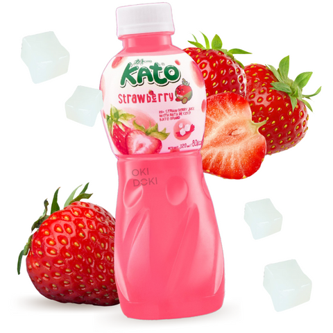 Kato Bebida de Strawberry Fresa con Gelatina 320ml