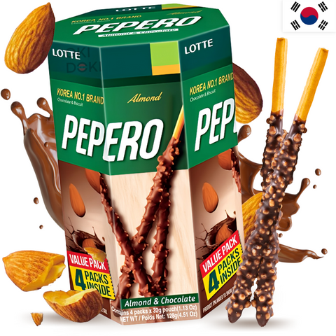 Lotte Pepero 杏仁大包装 128g