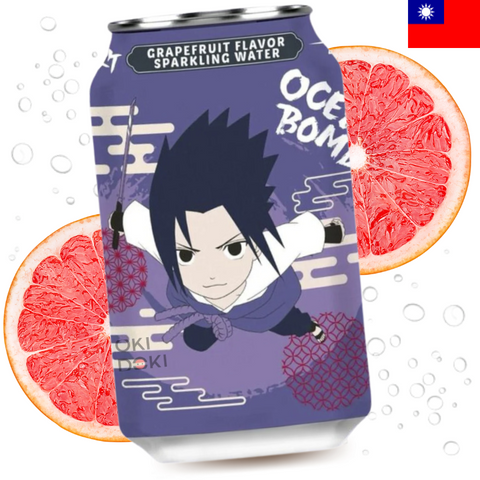 Ocean Bomb Naruto Sasuke Bebida Gaseosa Sabor Pomelo 330ml