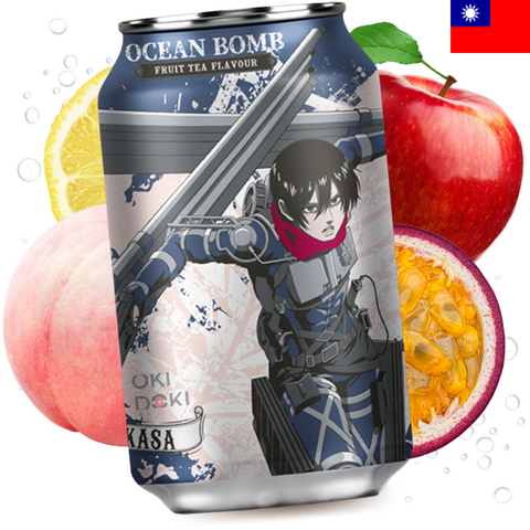 Ocean Bomb Attack On Titan Mikasa Bebida Gaseosa Té de Frutas 330ml