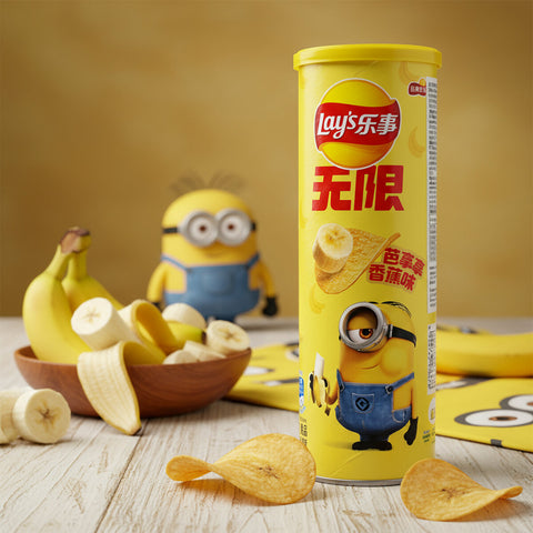 Lay’s Patatas Fritas Minions Sabor Banana Refrescante 90g