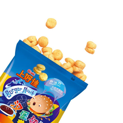 Oishi Crispy Hamburger Flavor Snack 40g