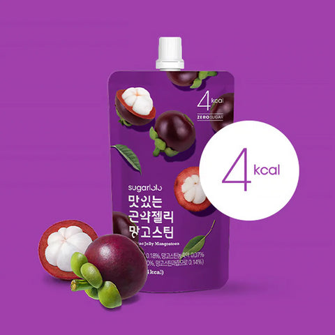 Sugarlolo Bebida de Gelatina Konjac Sabor Mangostán (Vegano, Halal, Sin Azúcar) 150g