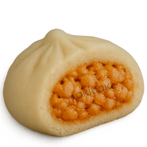 Hot Bao con Relleno de Gambas y Cerdo (caliente y listo para comer) 1pc